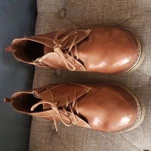 Brown dress up shoes boys